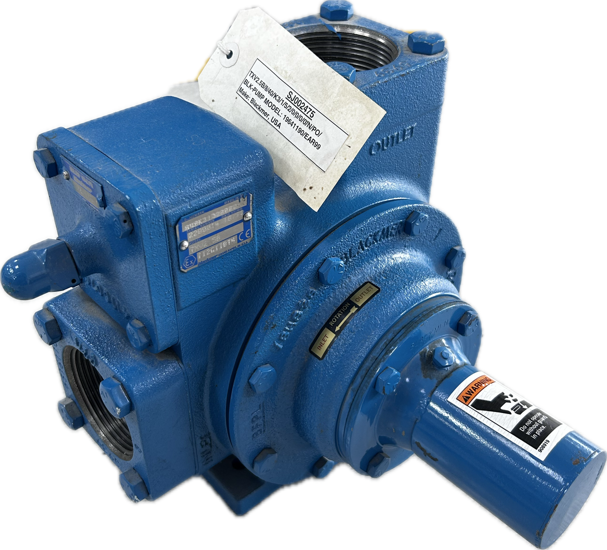 BLACKMER Pump Nr : TXV2.5B/8/40/K3/1/5/2/0/0/0/0/N/PO/