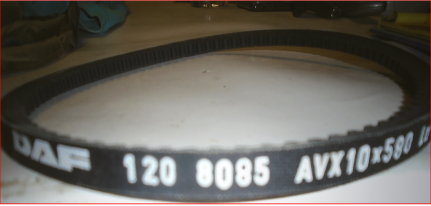 V BELT (WATER / VAC PUMPS) - 1208085
