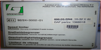 ELECTRONIC UNIT(SPEEDLIMETER - 1366018