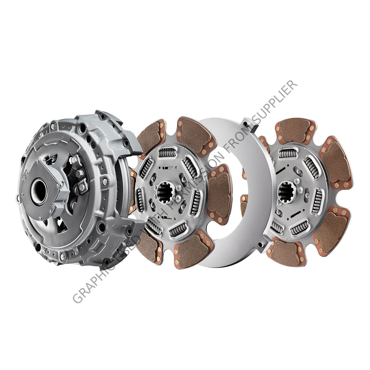 CLUTCH; 8 SPR, 1400 FT LB, 15.5 IN