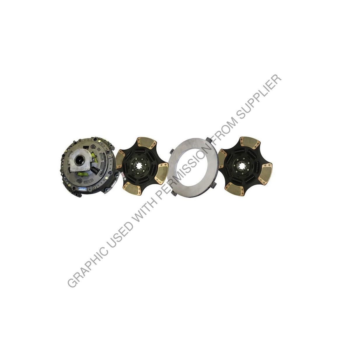CLUTCH - 15.5 INCH X 2 INCH, 4 PADDLE, 3600/1750