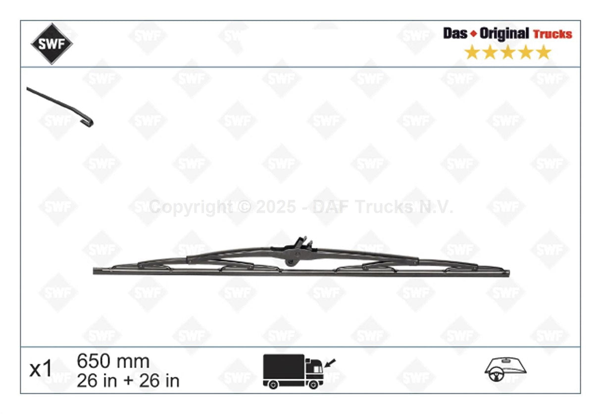 Wiperblade 650 mm